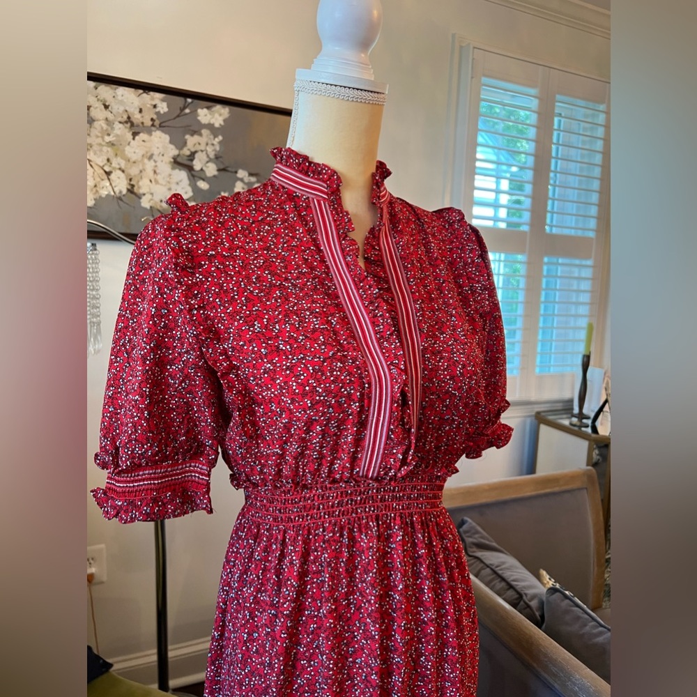 Max Studio Red Floral Maxi Dress - Picture 2 of 5